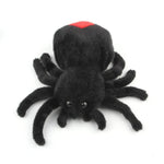 Halloween Plush Spider Cat Toy Chew Bite Interactive Play - GreenFur