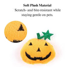 Halloween Pumpkin Cat Toy Durable Bite Resistant with Squeaker - GreenFur
