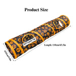 Halloween Pumpkin Cat Tunnel Toy Foldable Straight Play Tube - GreenFur