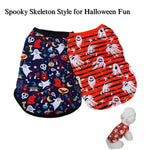 Halloween Skull Vest Pet Apparel For Small Dogs - GreenFur