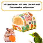 Hamster Plush Nest Toy and Parrot Bird Bed for Winter Warmth - GreenFur