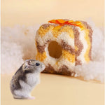 Hamster Winter Warm House Hideout Cozy Fleece Hut - GreenFur