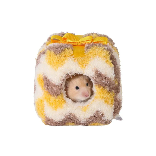 Hamster Winter Warm House Hideout Cozy Fleece Hut - GreenFur