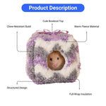 Hamster Winter Warm House Hideout Cozy Fleece Hut - GreenFur
