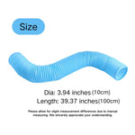 Hamsters Ferrets Small Animal Flexible Tube Tunnel Toy - GreenFur