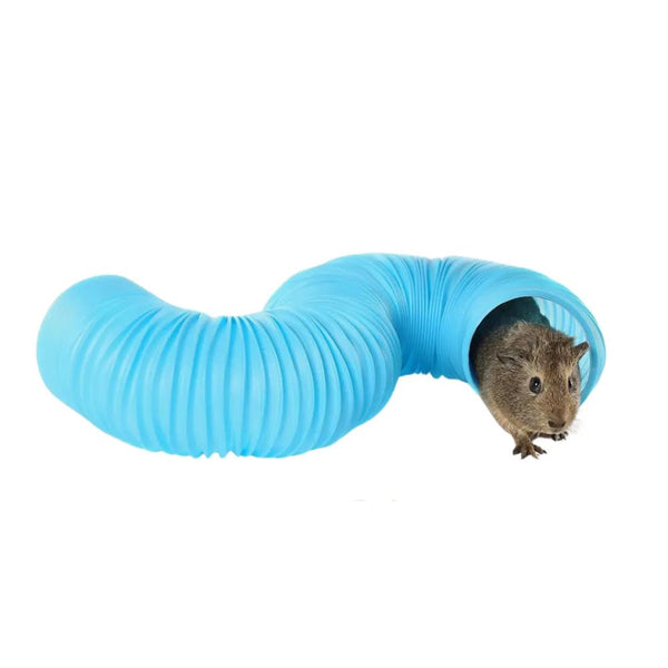 Hamsters Ferrets Small Animal Flexible Tube Tunnel Toy - GreenFur