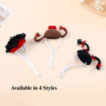 Handmade Knit Hat for Hamsters Small Animal Cute Photo Prop - GreenFur
