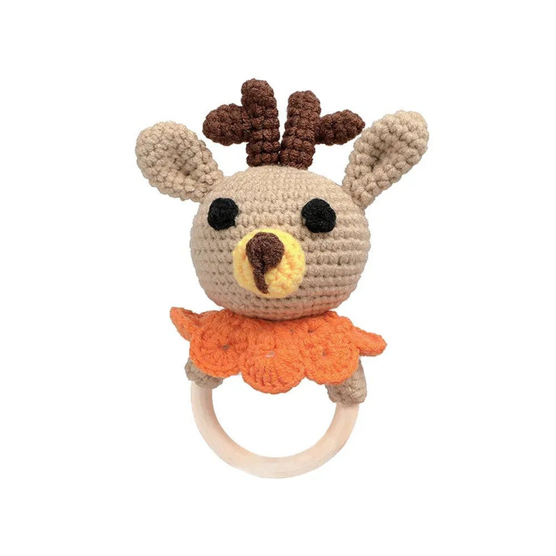 Handmade Knitted Pet Toys with Built - in Rattle - GreenFur
