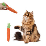 Handmade Paper Rope Carrot Shaped Chew Toy for Cat - GreenFur