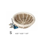 Handwoven Cotton - Linen Hanging Parrot Bed for Birds - GreenFur