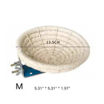 Handwoven Cotton - Linen Hanging Parrot Bed for Birds - GreenFur