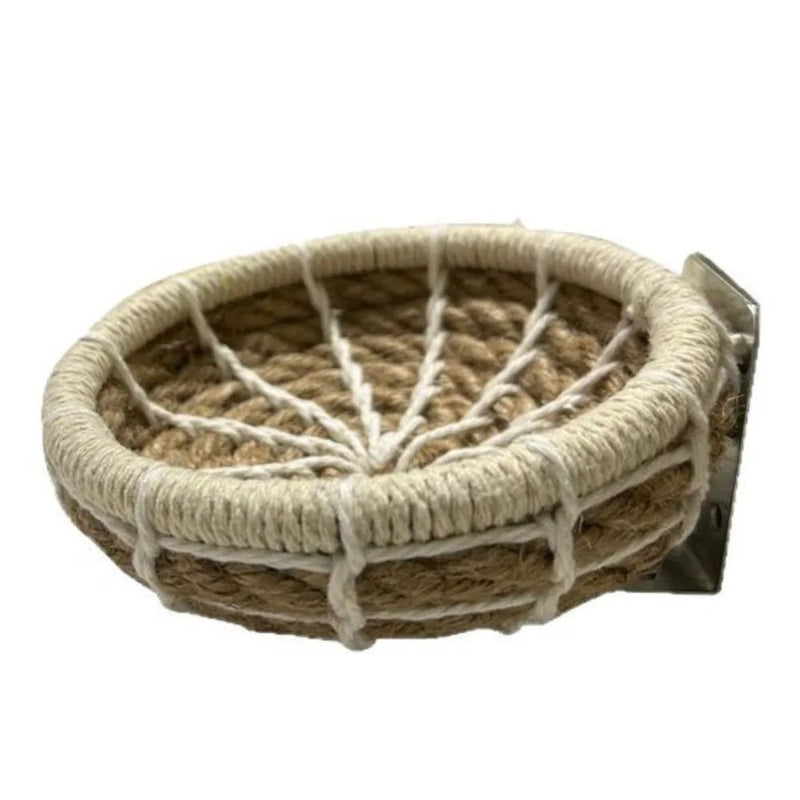 Handwoven Cotton - Linen Hanging Parrot Bed for Birds - GreenFur