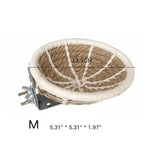 Handwoven Cotton - Linen Hanging Parrot Bed for Birds - GreenFur