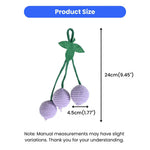 Hangable Rustling Grape Style Cotton Rope Cat Chasing Toy - GreenFur