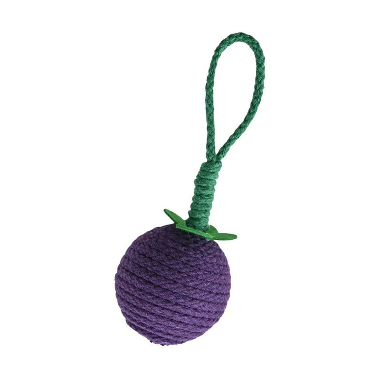 Hangable Rustling Mangosteen Style Cotton Rope Cat Chasing Toy - GreenFur