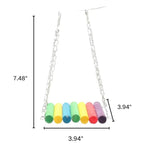 Hanging Bird Swing Bridge Toy with Chains - GreenFur