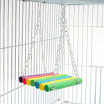 Hanging Bird Swing Bridge Toy with Chains - GreenFur