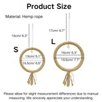 Hanging Interactive Durable Hemp Rope Bird Swing Ring Toy - GreenFur