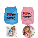 Happy Mothers Day Design Light Weight Pet Clothes - GreenFur