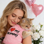 Happy Mothers Day Design Light Weight Pet Clothes - GreenFur