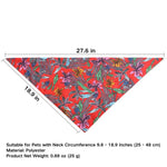 Hawaiian Tropical Plant Print Summer Triangle Bandana for Pets - GreenFur