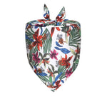 Hawaiian Tropical Plant Print Summer Triangle Bandana for Pets - GreenFur