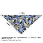 Hawaiian Tropical Plant Print Summer Triangle Bandana for Pets - GreenFur