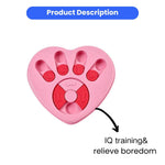 Heart - Shaped Dog Puzzle Slow Feeder Cute Anti - Gulping Pet Food Bowl - GreenFur