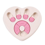 Heart - Shaped Dog Puzzle Slow Feeder Cute Anti - Gulping Pet Food Bowl - GreenFur
