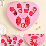 Heart - Shaped Dog Puzzle Slow Feeder Cute Anti - Gulping Pet Food Bowl - GreenFur