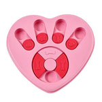 Heart - Shaped Dog Puzzle Slow Feeder Cute Anti - Gulping Pet Food Bowl - GreenFur