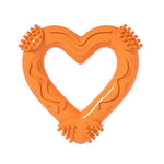 Heart - Shaped TPR Dog Chew Toy Durable Teething Toy for Small Dogs - GreenFur