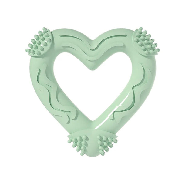 Heart - Shaped TPR Dog Chew Toy Durable Teething Toy for Small Dogs - GreenFur