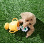 Hide and Seek Treat Hiding Polyester FPF Dog Plush Toy - GreenFur