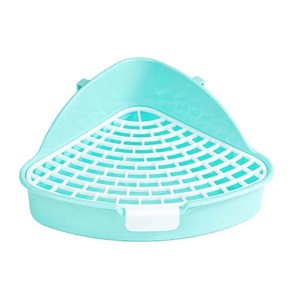 High - Capacity Triangle Small Pet Litter Pan - GreenFur