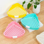 High - Capacity Triangle Small Pet Litter Pan - GreenFur