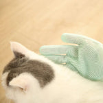 High - Density Teeth Pet Grooming Gloves Silicone Dog Bath Gloves - GreenFur