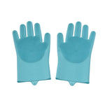 High - Density Teeth Pet Grooming Gloves Silicone Dog Bath Gloves - GreenFur