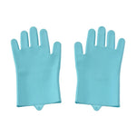 High - Density Teeth Pet Grooming Gloves Silicone Dog Bath Gloves - GreenFur