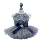 High - End Tulle Pet Dress Wedding Gown for Dogs and Cats with Leash D - Ring - GreenFur
