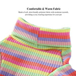 High Neck Striped Four Legged Dog Pajamas - GreenFur