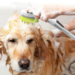 High Quality Bath Tool Shower Wash Head Attachment Pet Massage Grooming Brush - GreenFur