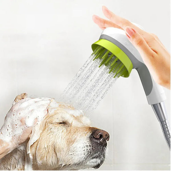 High Quality Bath Tool Shower Wash Head Attachment Pet Massage Grooming Brush - GreenFur
