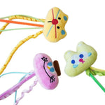 High Quality Kitty Interactive Pulley Fishing Rod Cat Toy Teaser - GreenFur