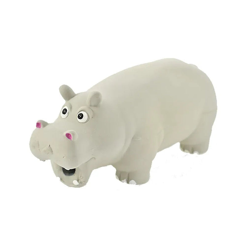 Hippo Latex Squeaky Pet Toy - GreenFur