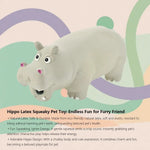 Hippo Latex Squeaky Pet Toy - GreenFur