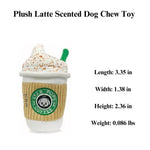 Holiday Funny Squeaky Latte Coffee Cup Dog Plush Toys - GreenFur