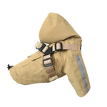 Hooded Waterproof Jacket Adjustable Reflective Dog Raincoat - GreenFur
