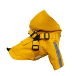 Hooded Waterproof Jacket Adjustable Reflective Dog Raincoat - GreenFur