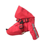 Hooded Waterproof Jacket Adjustable Reflective Dog Raincoat - GreenFur